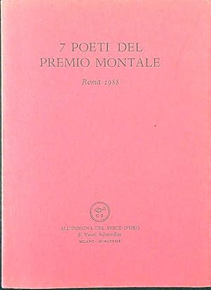 Bild des Verkufers fr Sette poeti del Premio Montale (Roma, 1988) zum Verkauf von Librodifaccia