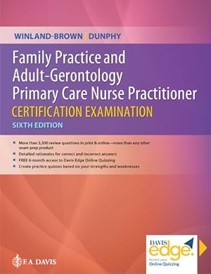 Immagine del venditore per Family Practice and Adult-Gerontology Primary Care Nurse Practitioner Certification Examination venduto da GreatBookPricesUK