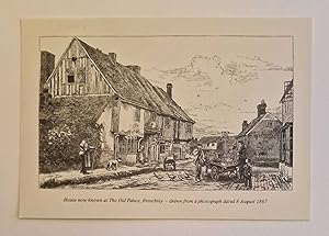 The Old Palace, Brenchley Engraving (1971 Reproduction)