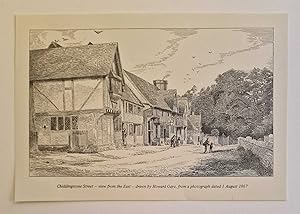 Chiddingstone Street from the East Engraving (1971 Reproduction)