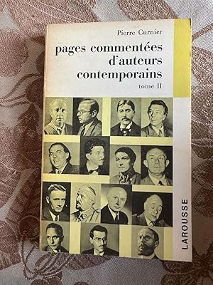 Seller image for Pages commentes d'auteurs contemporains Tome II for sale by Dmons et Merveilles