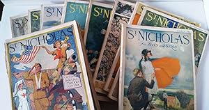 St Nicholas Magazine - 49 issues from between February 1915 Volume 42 No. 4 and July 1923 Vol. 50...