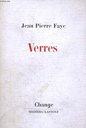 Bild des Verkufers fr Verres (Collection Change) zum Verkauf von Ammareal