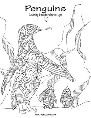 Bild des Verkufers fr Penguins Coloring Book for Grown-Ups 1: Volume 1 zum Verkauf von WeBuyBooks 2
