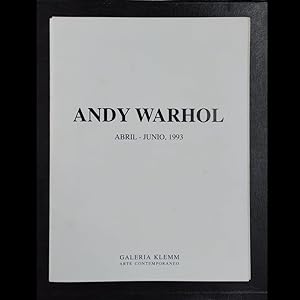 ANDY WARHOL. Abril - Junio 1993. Galería Klemm