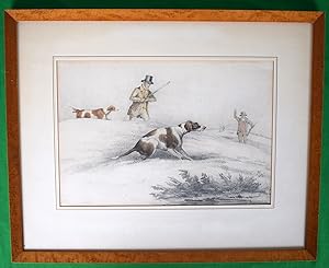 Huntsmen Shooting Drawing By Henry Alken