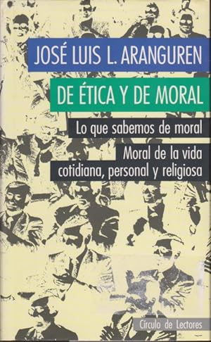 Seller image for DE TICA Y DE MORAL for sale by LIBRERIA TORMOS