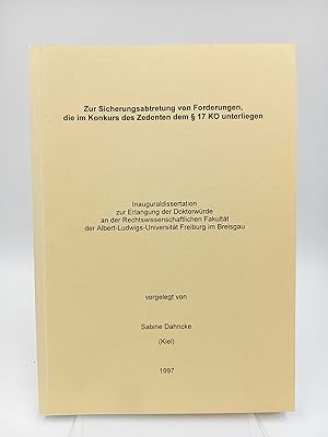 Zur Sicherungsabtretung von Forderungen, die im Konkurs des Zedenten dem § 17 KO unterliegen (Ina...