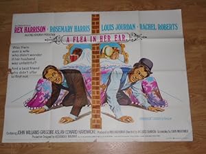 Seller image for UK Quad Movie Poster: A Flear In Her Car Starring Rex Harrison, Rosemary Harris, Louis Jordan, Rachel Roberts for sale by Dublin Bookbrowsers