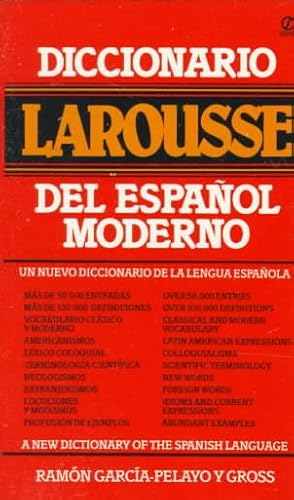 Immagine del venditore per Diccionario Larousse Del Espanol Moderno : A New Dictionary of the Spanish Language -Language: spanish venduto da GreatBookPricesUK