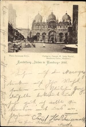 Ansichtskarte / Postkarte Hamburg Mitte Altstadt, Ausstellung Italien in Hamburg 1895