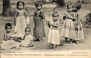 Ansichtskarte / Postkarte Indien, Catéchistes Missionaires de Marie Immaculée, nos petits Indiens...