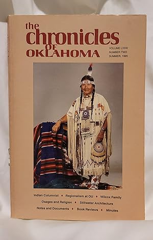 Bild des Verkufers fr The Chronicles of Oklahoma : Volume LXXIII, Summmer, 1995] zum Verkauf von the good news resource