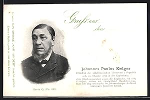Ansichtskarte Johannes Paulus Krüger, Präsident der Transvaal-Republik