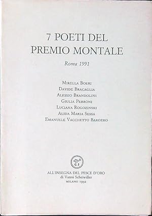 Bild des Verkufers fr Sette poeti del premio Montale Roma 1991 zum Verkauf von Librodifaccia