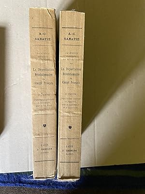 Seller image for La dportation rvolutionnaire du Clerg franais - en 2 tomes for sale by Breizh56