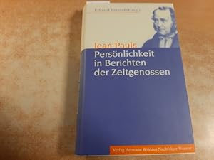 Imagen del vendedor de Jean Pauls Persnlichkeit in Berichten der Zeitgenossen a la venta por Gebrauchtbcherlogistik  H.J. Lauterbach