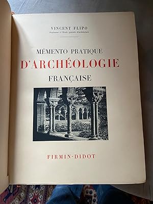 Image du vendeur pour Mmento pratique d'archologie franaise mis en vente par Breizh56