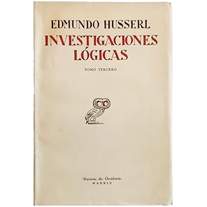 Imagen del vendedor de INVESTIGACIONES LGICAS. Tomo tercero a la venta por LIBRERIA CLIO