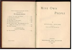 Mine Own People. by Rudyerd Kipling. "The English Library" N° 41.