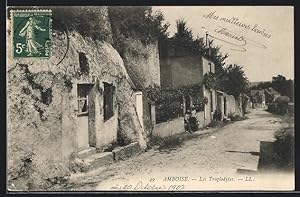 Carte postale Amboise, Les Troglogytes