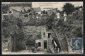 Carte postale Doué-la-Fontaine, Une Cave d`habitation