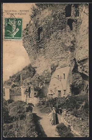 Carte postale Bourre, Au pied du Rigodon