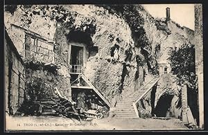 Carte postale Trôo, Escalier St-Gabriel