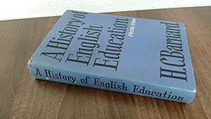 Bild des Verkufers fr A History Of English Education zum Verkauf von BoundlessBookstore