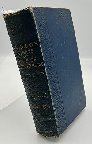 Seller image for Lord Macaulay's Essays and Lays of Ancient Rome for sale by Book_Attic