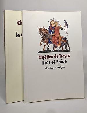 Immagine del venditore per Lot de 2 ouvrages de "Chrtien de Troyes": Yvain le chevalier au lion / Erec et Enide venduto da crealivres