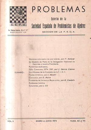 ENERO A JUNIO 1972. Nº 85 AL 90.