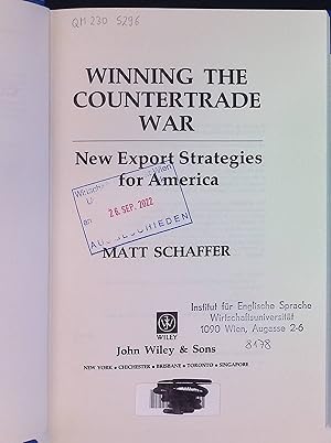 Seller image for Winning the Countertrade War: New Export Strategies for America for sale by books4less (Versandantiquariat Petra Gros GmbH & Co. KG)