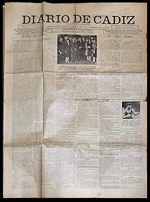 DIARIO DE CADIZ AÑO LXIII Nº 28.257 MARTES 11 DE JUNIO DE 1928