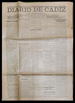 DIARIO DE CADIZ Y SU DEPARTAMENTO AÑO LXI Nº 27.640 JUEVES 20 ENERO 1927