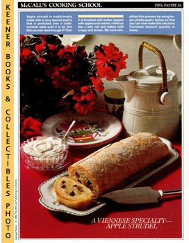 McCall's Cooking School Recipe Card: Pies, Pastry 28 - Apple Strudel : Replacement McCall's Recip...