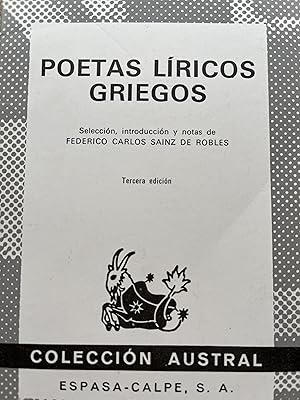 Seller image for POETAS LRICOS GRIEGOS for sale by Libros Macaon