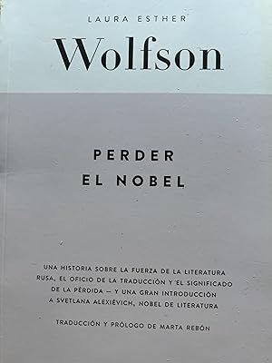 Seller image for PERDER EL NOBEL for sale by Libros Macaon