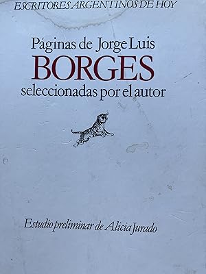 Imagen del vendedor de PGINAS DE JORGE lUIS BORGES, seleccionadas por el autor a la venta por Libros Macaon