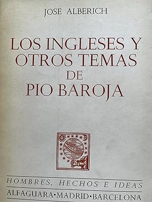 Imagen del vendedor de LOS INGLESES Y OTROS TEMAS DE PIO BAROJA. 1 edicin a la venta por Libros Macaon