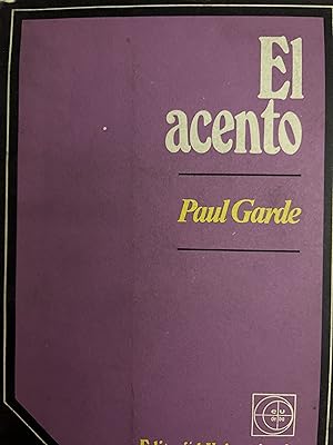 Seller image for EL ACENTO for sale by Libros Macaon