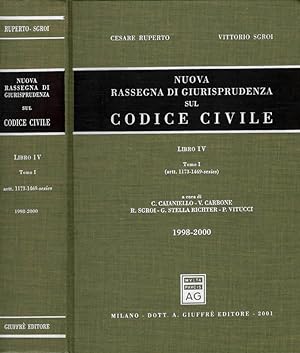 Image du vendeur pour Nuova rassegna di giurisprudenza sul codice civile 1998 - 2000 ( artt. 1173 - 1469 - series ) mis en vente par Biblioteca di Babele