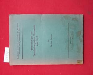 Bild des Verkufers fr Erluterungen zur Brandenburgischen Kreiskarte von 1815. Einzelschriften der Historischen Kommission fr die Provinz Brandenburg und die Reichshauptstadt Berlin ; 6. zum Verkauf von Versandantiquariat buch-im-speicher