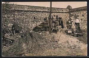 Photo-Carte postale St. Laurent, Infanterie in Stellung