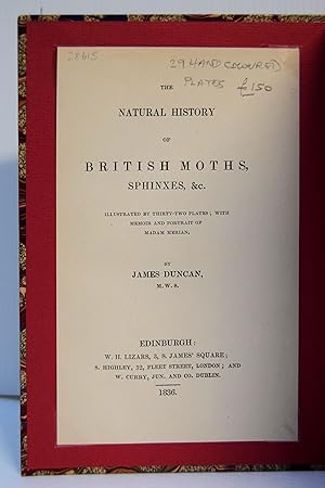 Image du vendeur pour Natural History of British Moths, Sphinxes etc. mis en vente par Marrins Bookshop