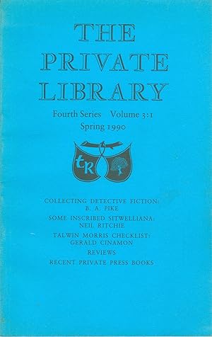 The Private Library - Fourth Series Volume 3 : 1 - Spring 1990