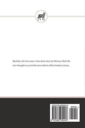 Image du vendeur pour Bartleby, the Scrivener: A Story of Wall Street mis en vente par ZBK Books