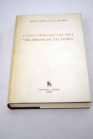 Immagine del venditore per Concordancias del "Arcipreste de Talavera" venduto da Alcan Libros