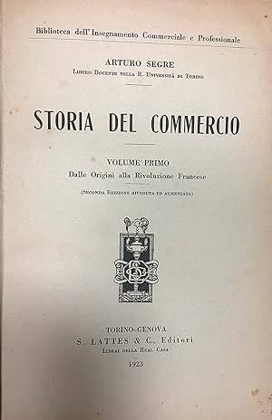 Storia del Commercio.