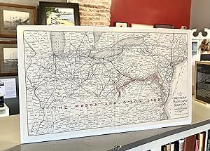 1920 Railroad Map of the "Mason Dixon Line" of the Western Maryland Railway